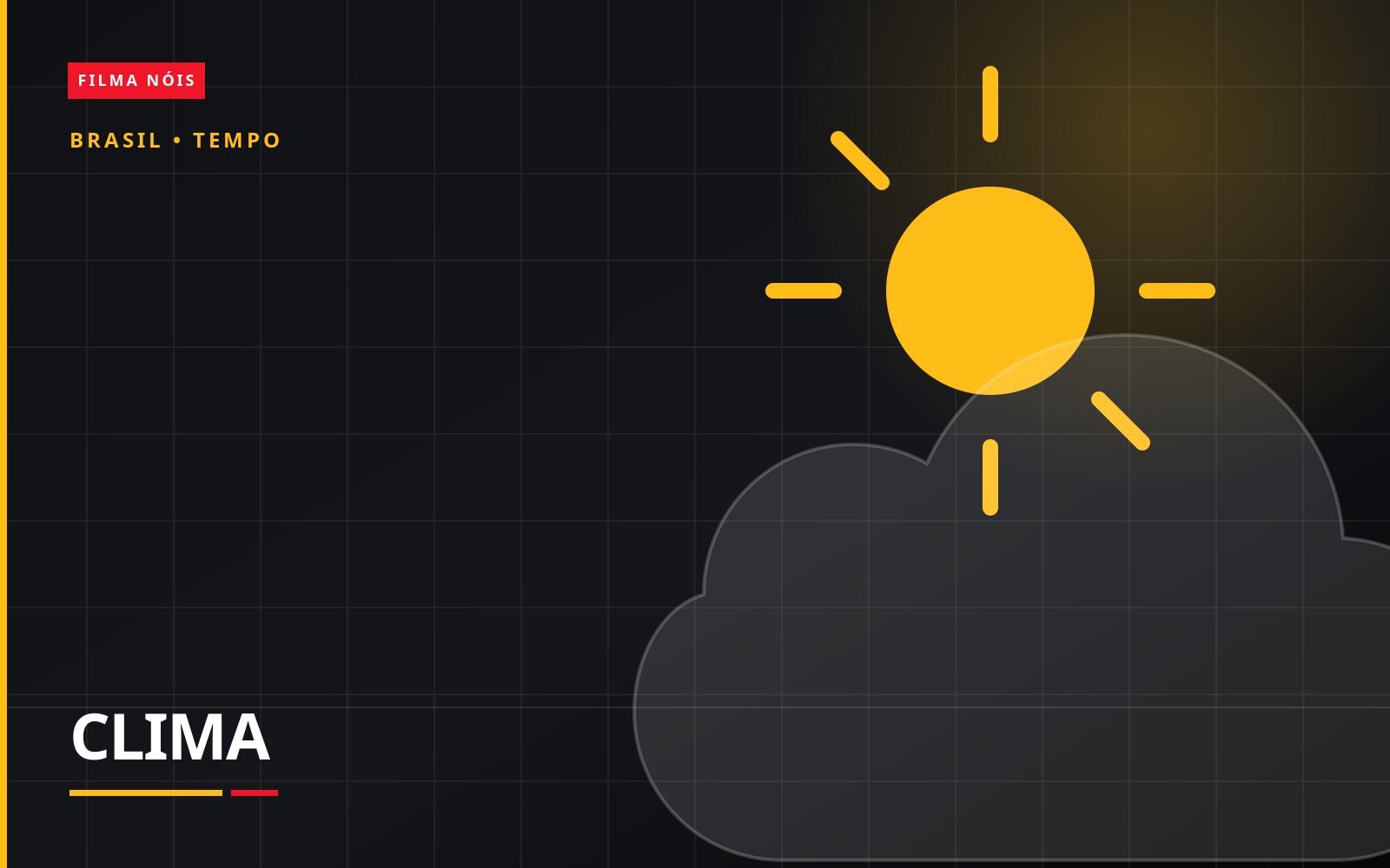 Arte editorial Filma Nóis — Setembro deve ter calor acima da média e chuva irregular no Brasil, prevê Inmet